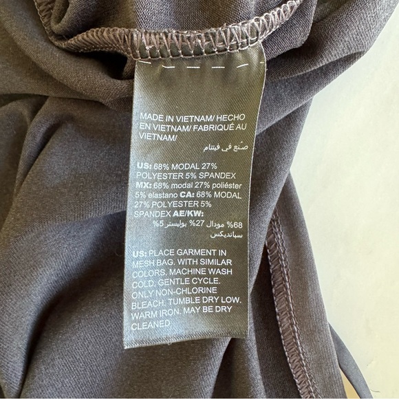 WHBM Super Comfy Maxi Dress Sandwashed Jersey Black Sz XS - Picture 7 of 11